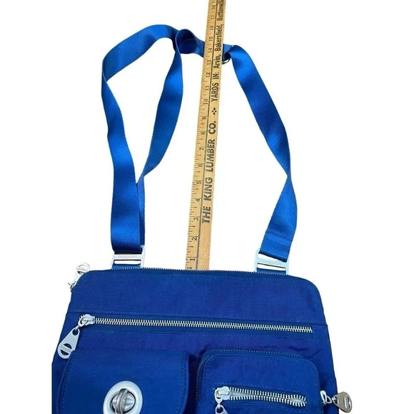 Baggallini Women's Blue Zipper Purses Messenger Crossbody Bag - Picture 3 of 5